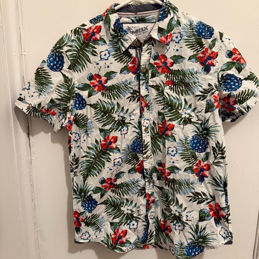 Men's Tropical Floral Shirt - Multicolor